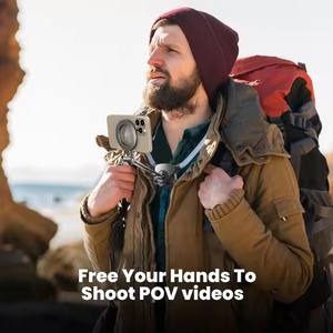 Support de téléphone magnétique paresseux monté <span class=keywords><strong>sur</strong></span> le cou Support mains libres réglable pour un <span class=keywords><strong>enregistrement</strong></span> et des selfies faciles Support de téléphone à rotation à 360 ° - Product Image 5