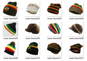 Factory Custom Jamaica <strong>Flag</strong> Pom Pom Knit Ski Beanie Hat Cap Jamaica Reggae Jacquard Knitted Winter Beanie Hat - Product Image 5