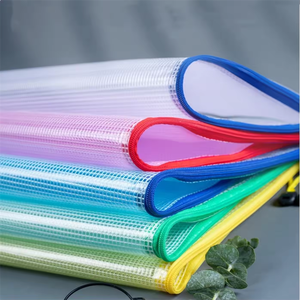 Örgü fermuar ile su geçirmez PVC belge çanta A3A4A5A6B4 A5/A6 fatura organize plastik belge çanta ev/ofis PP malzeme - Product Image 6