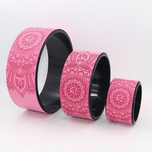 Factory Direct Customizable Wholesale High Quality Eco <b>TPU</b> Exercise Bodybuilding Yoga Wheels Home Use Unisex Safety Accessory - Product Image 2