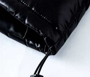 Veste matelassée à capuche pour homme, imperméable, rembourrée de duvet, fermeture éclair, couleur unie, vêtement d'hiver décontracté, coupe classique - Product Image 2