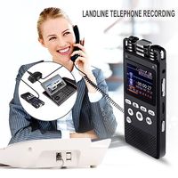 Enregistreur vocal numérique portable 1536 Kbps, enregistrements audio stéréo au format MP3 Wav REC pour les réunions et les conférences