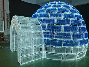 Éclairage LED Motif <span class=keywords><strong>Igloo</strong></span> 3D Blanc 24v Étanche IP65 Décoration de Noël Commerciale Extérieure pour Affichage de Noël - Product Image 2