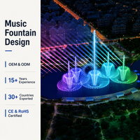 Fuente Musical para Exteriores LISHI, Diseño Programable con Control DMX, Decoración Acuática para Parques y Plazas, Servicio Personalizado al por Mayor OEM