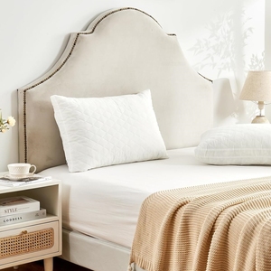 Oreiller en mousse à mémoire de forme moderne et parfait avec housse extérieure en bambou doux pour la santé du cou et un sommeil écologique - Product Image 5