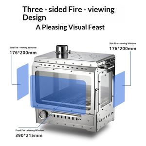 Réchaud de <span class=keywords><strong>camping</strong></span> portable avec plaque de cuisson plate et variateur de ventilation réglable pour pique-nique en extérieur - Product Image 4