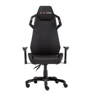 Nouvelle Arrivée JR RACING Chaise de Bureau Gaming de Luxe Ergonomique en Cuir PU pour Dirigeant, Accoudoirs Réglables, Piston à Gaz 3 Positions