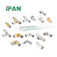 Raccords à sertir IFAN CE ISO PEX en laiton pour système d'alimentation en eau multicouche PEX-AL-PEX