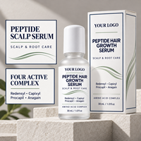 Sérum de croissance capillaire OEM à marque privée avec Redensyl, peptides, gingembre et acide hyaluronique pour cheveux clairsemés, soin du cuir chevelu et cheveux d'apparence plus volumineuse