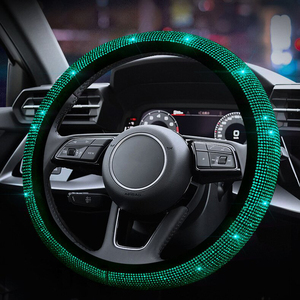 Accesorios de Coche Serie Diamante Brillante Funda para <span class=keywords><strong>Volante</strong></span> Pañuelos Viseras para Mujer y Niña - Product Image 2