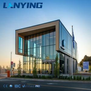 पूर्वनिर्मित इस्पात संरचना कार्यालय आधुनिक वाणिज्यिक भवन ग्लास दीवार वास्तुकला कॉर्पोरेट व्यापार उपयोग के लिए - Product Image 5