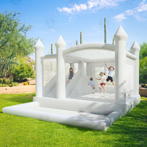 Buttafuori gonfiabili per matrimoni per bambini commerciali moonbouncer castello gonfiabile bianco che salta l'aria casa di rimbalzo bianca per paty - Product Image 2