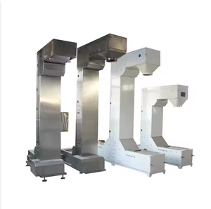 Neuer HFRD Maßgefertigter Edelstahl Industrieller Gerösteter Kaffeebohnen-Mehrfachauslass Verstellbarer Hebe-T-Typ Vertikaler Förderer - Product Image 4