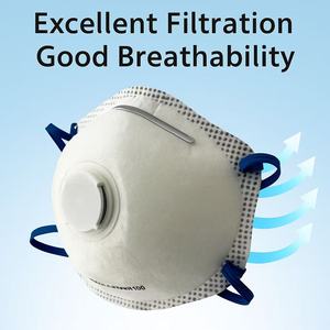 FFP3 Safety Industrial Schutz gas PM2.5 Partikels chutz maske im Stirnband stil mit Atem ventil - Product Image 3