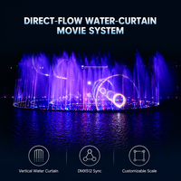 Proyector LISHI Profesional para Exteriores, Cortina de Agua Láser Programable con Control Musical, Fuente de Agua con Proyección de Películas, Venta Directa de Fábrica B2B