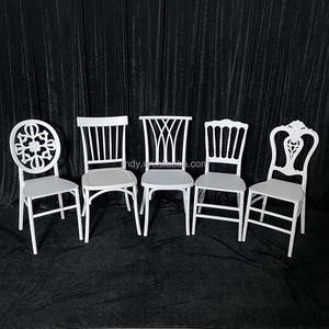 Chaise Chiavari Napoléon en plastique blanc empilable, solide, directement de l'usine de Foshan, <span class=keywords><strong>pour</strong></span> <span class=keywords><strong>mariage</strong></span> - Product Image 2