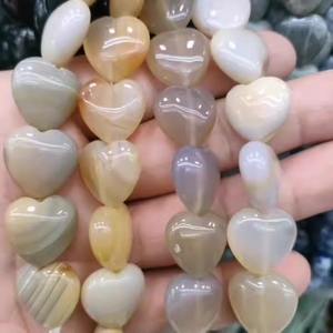 Cuentas <span class=keywords><strong>de</strong></span> Ágata Jaspe Natural <span class=keywords><strong>de</strong></span> 16*16*8mm, Cuentas <span class=keywords><strong>de</strong></span> Piedra en Forma <span class=keywords><strong>de</strong></span> <span class=keywords><strong>Corazón</strong></span> para Manualidades y Joyería - Product Image 2