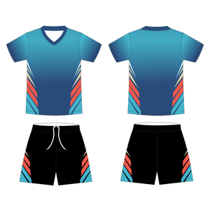 Maillot de football comprenant un haut à manches courtes et un short, vêtements de <span class=keywords><strong>sport</strong></span> fitness, design personnalisé avec votre propre image, t-shirt personnalisé - Product Image 3