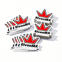 Autocollants en vinyle holographique découpés sur mesure avec logo, résistants à la décoloration, imperméables, étiquettes mates pour la promotion en extérieur