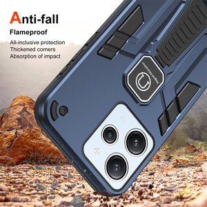 Funda Protectora para Teléfono Motorola Edge 60/60 Pro/60 Fusion/50 Pro/30 <span class=keywords><strong>Neo</strong></span>/40/<span class=keywords><strong>G8</strong></span>/G9/G42, Híbrida de TPU+PC, con Soporte Magnético Portátil - Product Image 5