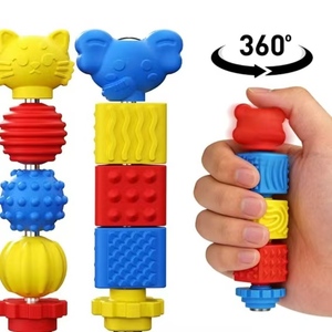 Jouet de dentition pour bébé en silicone souple non toxique, à assembler soi-même, jouet anti-stress pour cadeau de naissance - Product Image 5