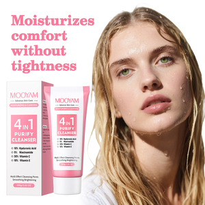MOOYAM 4 en 1 Nettoyant <span class=keywords><strong>Visage</strong></span> Acide Hyaluronique Niacinamide <span class=keywords><strong>Mousse</strong></span> Lavante Bio aux Herbes <span class=keywords><strong>pour</strong></span> Peaux Sèches Nettoyage des Pores Contrô<span class=keywords><strong>le</strong></span> du Sébum et Raffermissement - Product Image 4