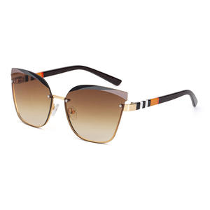 Lunettes de soleil œil de chat personnalisées pour femmes, verres PC UV400, monture noire, style Instagram, lunettes de soleil tendance - Product Image 2