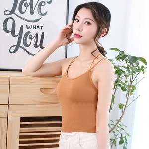 I-0153 Women Summer Candy Color Slim Tank <b>Top</b> Sexy <b>Cross</b> Bandage Hollow Out Backless Camisole Removable Padded Vest Beachwear - Product Image 3