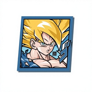 En gros, Aimant de réfrigérateur Dragon Anime, Boîte mystère d'anime de combat classique, Autocollant magnétique Super Guerrier, Jouet de collection pour décoration intérieure - Product Image 1