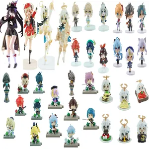 Anime Speelgoed Figuren Genshin Impact Rgb Paimon Morax Keqing Anime-Figuur Kleine Anime Actiefiguren