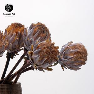 Autunno Color caffè asciutto piccolo imperatore composizione floreale cineserie casa floreale floccante eleganti vasi di fiori fioriere - Product Image 4