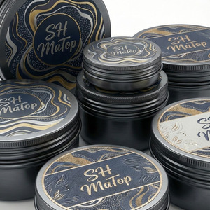 Personnalisation en gros de boîtes en aluminium plates et rondes de 50 g pour l'emballage du <span class=keywords><strong>caviar</strong></span> - Product Image 2