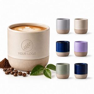 Taza de Cerámica Mate Creativa con Logotipo Personalizado para Regalo, 100ml 180ml 230ml, Taza de Café Espresso de Gres - Product Image 1