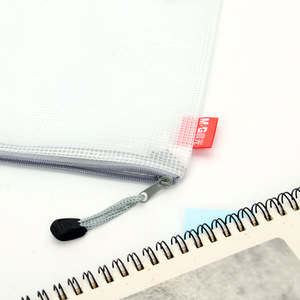 Bolsa de malla con cremallera Mg A4, organizador de documentos transparente de gran capacidad para uso escolar y de oficina - Product Image 2