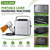 Machine de gravure et de marquage au laser à fibre portative 20W 30W 50W, graveur laser portable pour métal, système à écran tactile