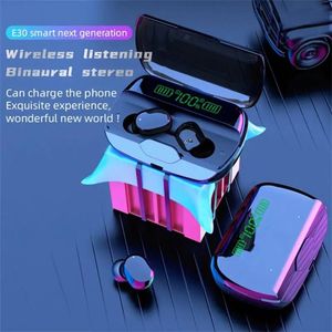 E30 <b>Wireless</b> Earphone Stereo Sport Gaming Headset Earbuds <b>Microphone</b> With Charging Box for Smart Phones - Product Image 4