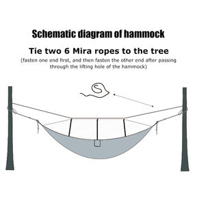 HOMFUL المحمولة في الهواء الطلق السفر البعوض أرجوحة شبكية التخييم أرجوحة مع ناموسية - Product Image 3