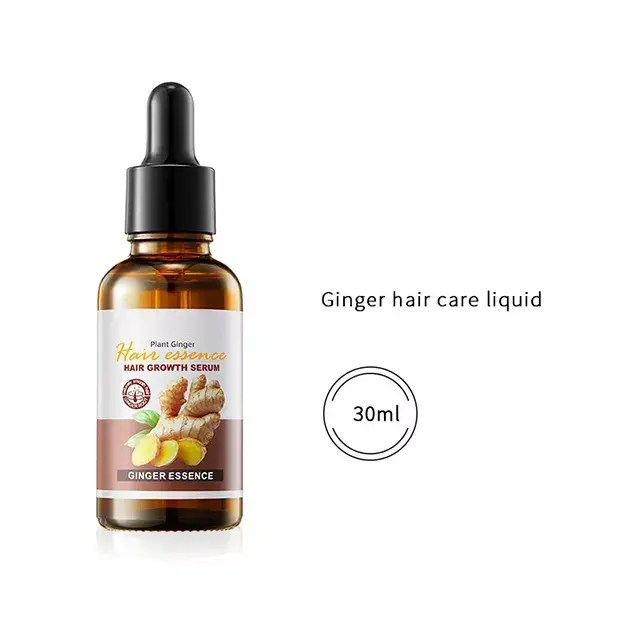 Customized Organic Repair women Man care ginger hair growth serum private label liquid hair oils for hair growth oil serum