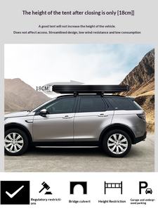 Tente de toit de voiture automatique à double couche en aluminium alvéolé triangulaire quatre saisons, étanche, pour conduite autonome >3000mm - Product Image 2