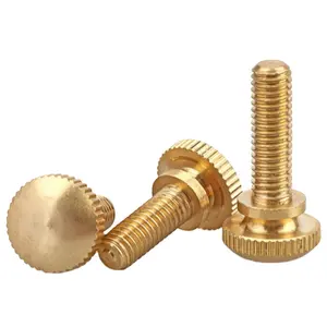 M8 M10 M12 H59 H62 Brass Bronze Copper Zinc Plated Low High Type Knurled Thumb Machine Screws DIN653 DIN464