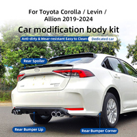 Kit carrosserie complet pour Toyota Corolla 2019-2024 : Lame avant, jupes latérales, diffuseur arrière, spoiler, persiennes de fenêtre - Ensemble complet