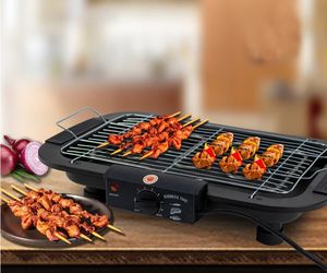 Grill électrique sans fumée avec table à fondue, style coréen, facile à nettoyer, pour usage domestique, grand modèle, barbecue de qualité professionnelle. - Product Image 5