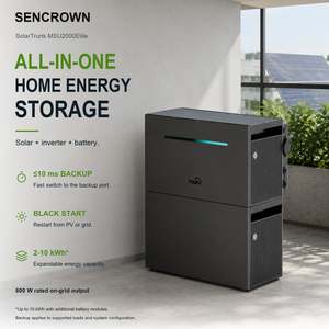 Système de stockage d'énergie domestique tout-<span class=keywords><strong>en</strong></span>-un avec onduleur 1200VA et batterie LiFePO4 10kWh pour l'énergie solaire de balcon - Product Image 1