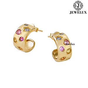High Quality Natural VVS Diamond <b>Stud</b> Earrings 925 Sterling <b>Silver</b> Trendy Wedding Jewelry From Gujarat India - Product Image 1