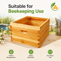 10-Rahmen Langstroth Bienenstock, Imkerei-Tiefenwabenkasten, unmontierter Holz-Bienenstock für die Bienenzucht