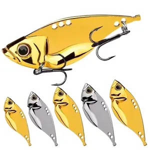 Proberos Metal Blade Baits for Bass Fishing Lures Hard Metal VIB Spoons Crankbaits Swimbait for Trout Walleye Crappie Saltwater