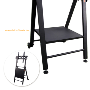 Soporte de TV Móvil con Ruedas LCD-12-6B, Ajustable, Metálico, en Forma de A, con Capacidad de 40 kg, para Señalización Digital y Pantallas Publicitarias - Product Image 5