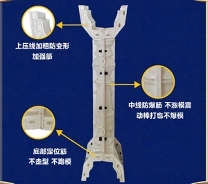 Thiết kế hiện đại phong cách Châu Âu Roman cột ban công lan can khuôn biệt thự hộ Lan Tôn sóng hàng rào khuôn - Product Image 5