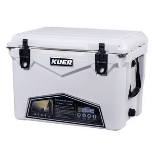 Nevera Rotomoldeada KUER-C de 35 Qt, Aislada, para Pesca y Almacenamiento al Aire Libre, Amarilla, Multiusos, de LLDPE - Product Image 4