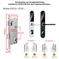 Cerradura Electrónica Inteligente para Puerta de Habitación de Hotel con Tarjeta Magnética RFID, Diseño Delgado, con Sistema de Software Gratuito